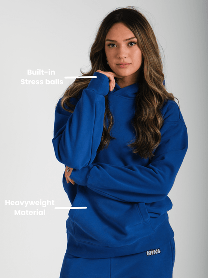 Nestclothingofficial Best Anxiety Hoodie Weighted Comfort for Stress Relief Adhd Royal Blue XL