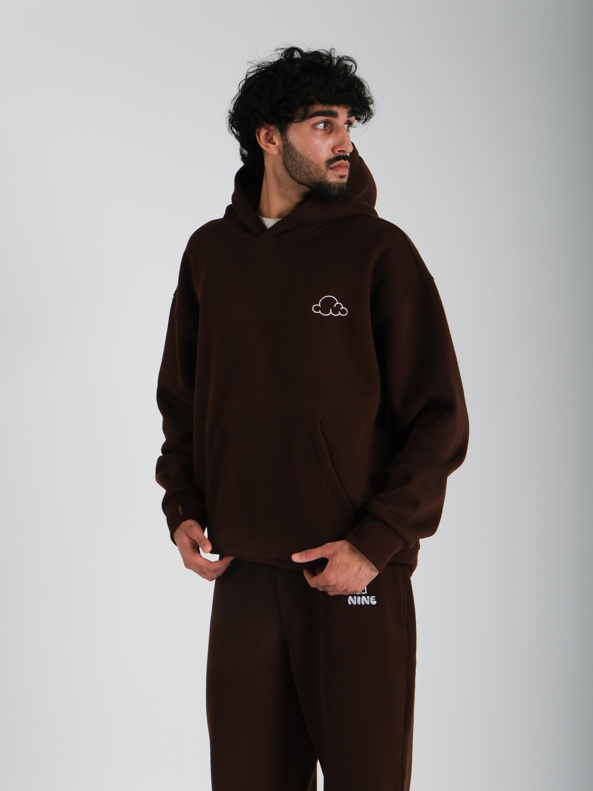 brown anxiety hoodie for adults