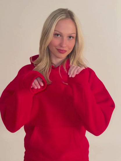 red anxiety hoodie for adults cover image