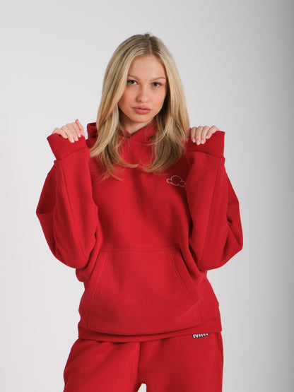 red adhd anxiety hoodie